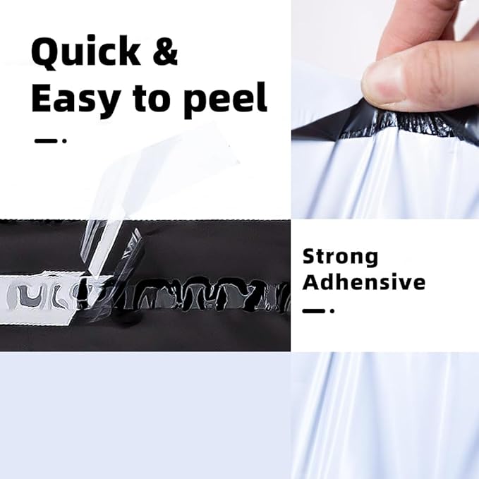 POLYSELLS 200 pcs 7.5x10.5 Inches White Poly Mailers Shipping Envelopes - Image 3