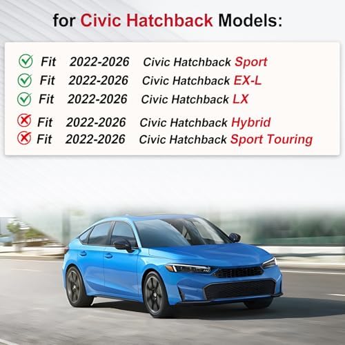 Trunk Mat Fit for 2022-2026 Honda Civic Hatchback Sport/EX-L/LX - Image 2