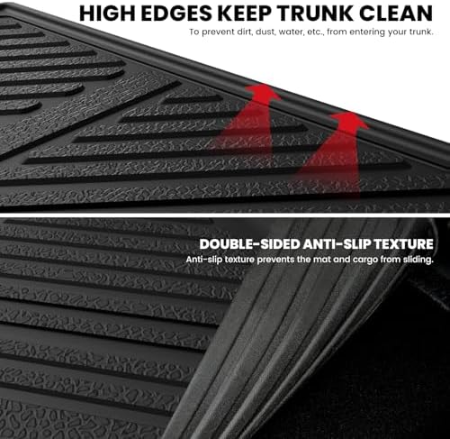 LASFIT Cargo Mat Liner & Seatback Mat for Volkswagen Tiguan 2025 2026 SUV, Custom Fit All-Weather Premium TPE Backrest & Trunk Mats Liners for SUV VW Tiguan Accessorie, Easy to Clean, Black - Image 4