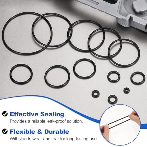 uxcell 10Pcs AS-258 NBR 70A O-Rings 6" ID x 1/8" CS/5.984" ID x 0.139" CS - Image 4