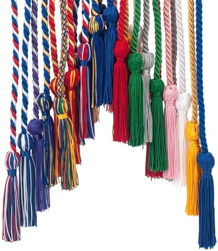 Silver Graduation Cord, Graduation Honor Cords for Class of 2026, Rayon Braided Grad Cord with Tassels, 68" Long Polyester Yarn Honor Ropes for Bachelor, Master, Doctoral - Image 6
