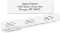Personalized Return Address Labels, Roll of 500 Gloss White Self-Adhesive by ColorfulImages