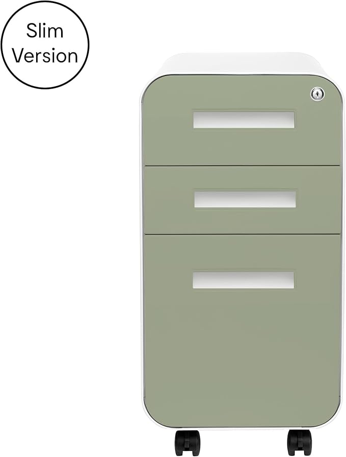 Laura Davidson Furniture Stockpile Slim 3-Drawer Mobile File Cabinet - Image 2