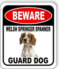 BEWARE WELSH SPRINGER SPANIEL GUARD DOG Aluminum Composite Outdoor Sign 15" x18" Metal Security Notice for Yard, Fence, Porch, Property, and Business – No Trespassing, Warning, Attack Dogs, Protection by WorkHouseSigns