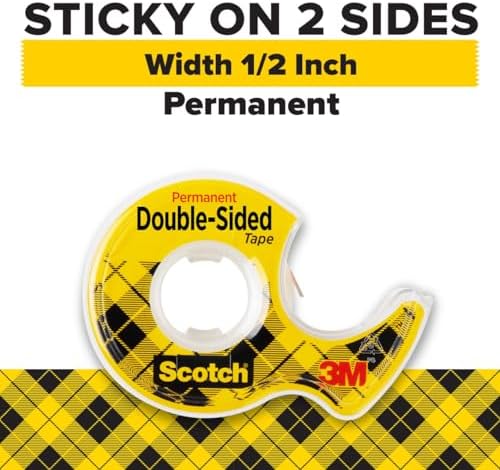 Scotch Double Sided Tape with Tape Dispenser, 0.5 in. x 400 in. - Image 2
