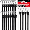 20PCS EPDM Bungee Cords S Hooks,Heavy Duty Tarp Straps by TUMAX