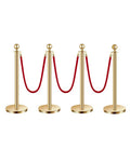 VEVOR Stanchions and Velvet Ropes 4Pcs, Hollow Base by VEVOR