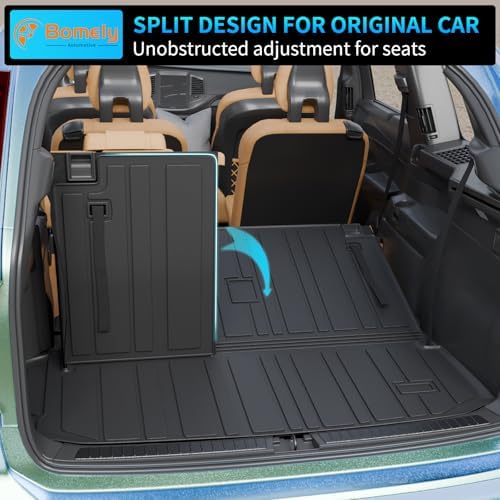 Bomely Trunk Mat with Backrest Mat for 2020-2026 Toyota Highlander 7 Seats - Image 5