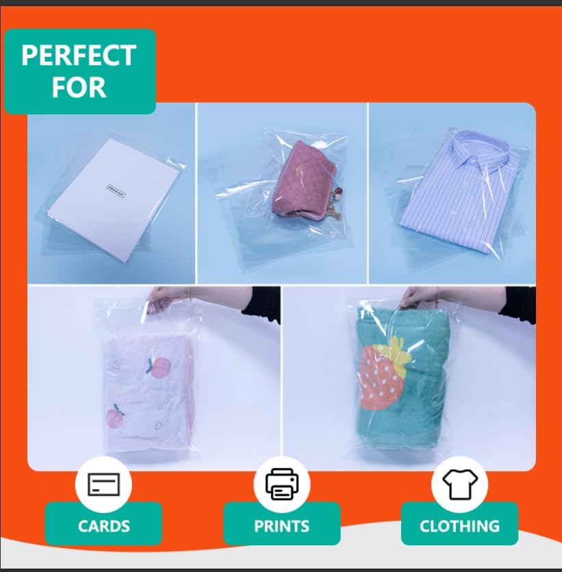 iMailer 1000 Pcs 14" x 20" Clear Cellophane Bags - Image 5