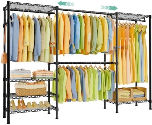 SEMHOR E06 Expandable Heavy Duty Clothes Rack for Reach-in Closet by SEMHOR