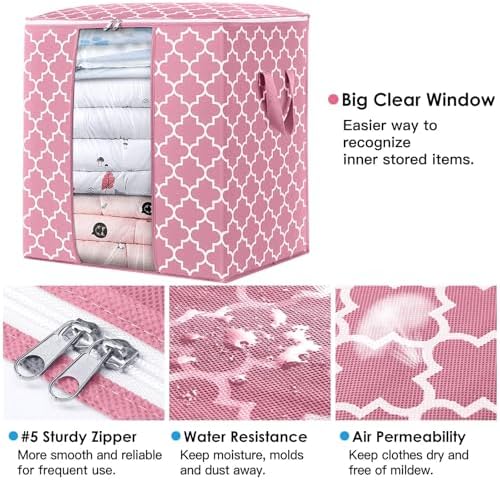 Storage Bags 6 Pack 100L Clothes Organization and Storage Containers - Image 3