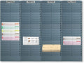 Job Process Center – Jumbo Rack (Mechanical) – 4 x 24 Pocket Workflow System (Gray) by Unknown