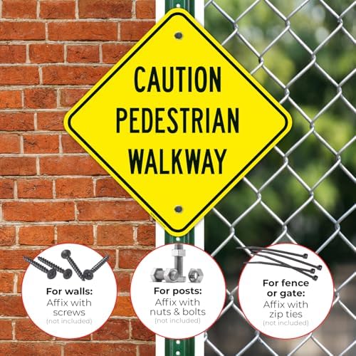 Pedestrian Walkway Sign, - Image 3