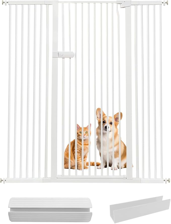 Lumizone Extra Tall Cat Gate 61.02" High Pressure Mounted Extra Wide 2025 New by Lumizone