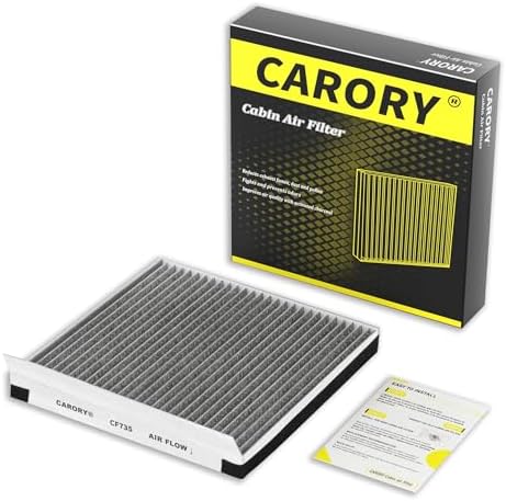 CARORY Cabin Air Filter w/Activated Carbon for Kia Telluride 2020-2023, Hyundai Santa Fe 2019-2020, Genesis GV70 2022-2025, GV80 2021-2025, G70 2019-2023, G80 2017-2025, and More, CF735 by Carory