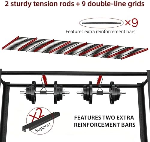 84H Storage Shelves Heavy Duty, 5000 LBS Garage Shelving, 5 Tier Adjustable Metal Garage Shelving Units, for Garage Storage, Warehouses, Basement，Storage Room，84H*55W*24.03D - Image 6