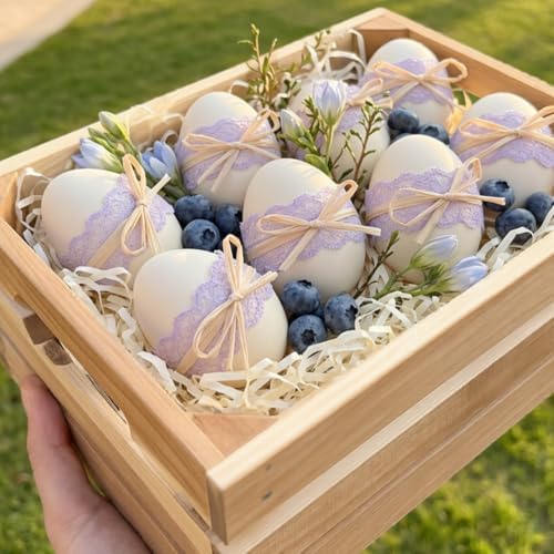 VICTORY RELAX Nesting Wood Storage Crates (Set of 3) - Light Natural Acacia Wood Stackable Wooden Boxes for Storage & Organization - Decorative Wooden Basket Set for Fruits, Shelving & Home Decor - Image 6
