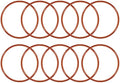 uxcell Silicone O-Ring, 45mm OD, 41.2mm ID, 1.9mm Width, VMQ Seal Rings Gasket, Red, Pack of 10 by uxcell