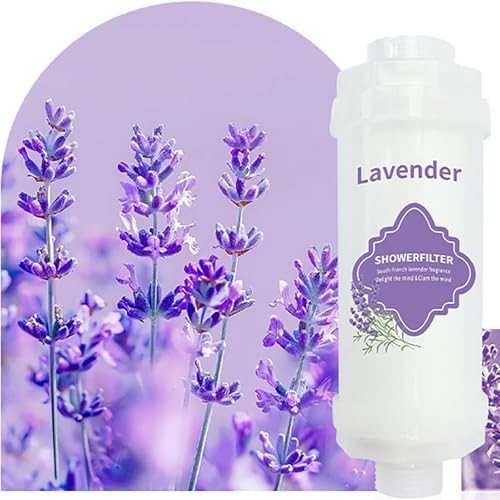 Vitamin C Shower Filter for Hard Water, Shower Aromatherapy, Water Purifier Bathroom Accessories Remove Chlorine Fluoride Heavy Metals Improves Skin Condition Protects Hair Lavender by Unknown