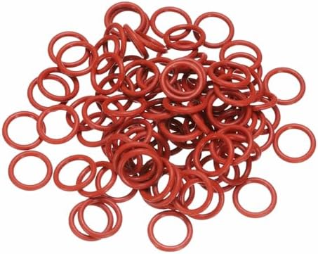 100pcs Silicone O-Ring 13.6x10x1.8mm Metric Sealing Gasket by Unknown
