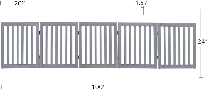 unipaws 24”H Free Standing Pet Gate - Image 7