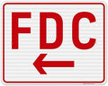 FDC Left Arrow Sign, by SigoSigns