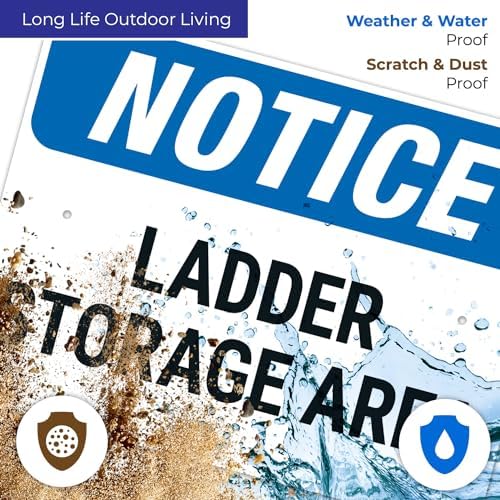 OSHA Notice Ladder Storage Area Sign, - Image 3