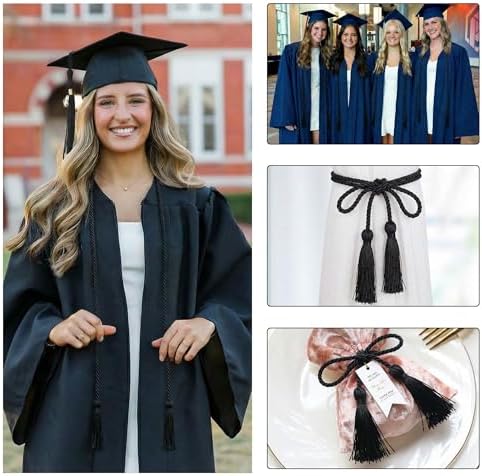 GraduationMall Graduation Honor Cord 68" Black - Image 5