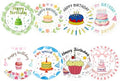Birthday Stickers 1.5" Happy Birthday Stickers for Kids Adults, 500 Pcs by Unknown
