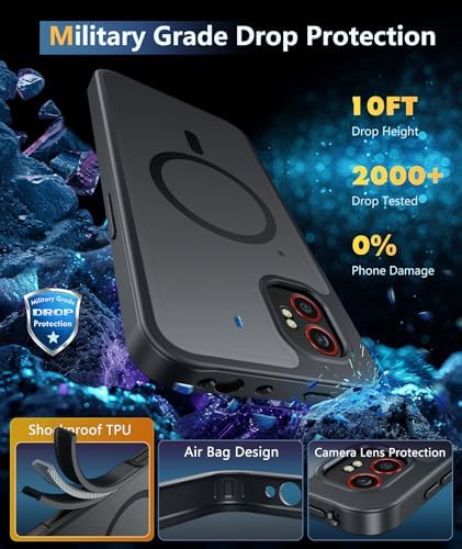 FNTCASE for Samsung Galaxy XCover7/6 Pro Case, Fit for Magsafe, Black - Image 4