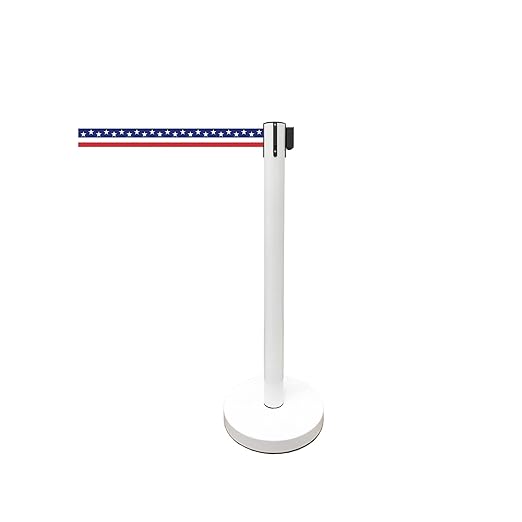 VIP Crowd Control Retractable Belt Stanchion Queue Safety Barrier Set - Image 5