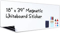 HAMIGAR Magnetic Whiteboard Contact Paper 18" x 39" Dry Erase White Board by HAMIGAR