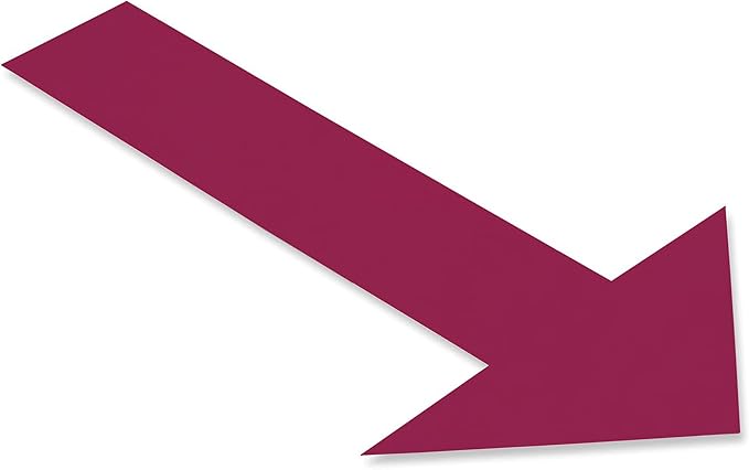 Mighty Line Solid Arrows Directional Sticker Sign Floor Marking Tape by MightyLine