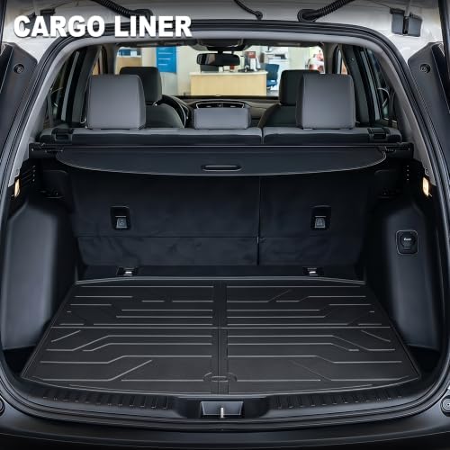 Floor Mats for Honda CRV CR-V 2017-2022 (Include Gas & Hybrid), All Weather TPE Protection Floor Liners Accessories, 1st & 2nd Row & Cargo Liner - Image 5