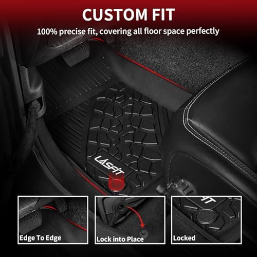 LASFIT Floor Mats for Jeep Gladiator JT 2020-2026 - Image 3