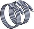 LISEN USB C to USB C Cable Fast Charging Cords 240W Type C Charger Fast Charging Cord Type C Cable for iPhone 16 15 iPad MacBook Pro Air Samsung S25 Switch,3.3ft+6.6ft/2 Pack/Midnight by Lisen