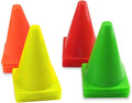 7 Inch Plastic Traffic Cones Sport Training Agility Marker Cone by Mirepty