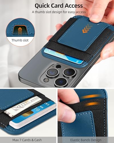Upgraded for Magsafe Wallet, 7 Card Holder, RFID Blocking, Strongest Magnet - Image 4