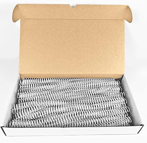 Binditek Plastic Spiral Binding Coils, 12 mm, 4:1 Pitch, White, 50 Pack - Image 6