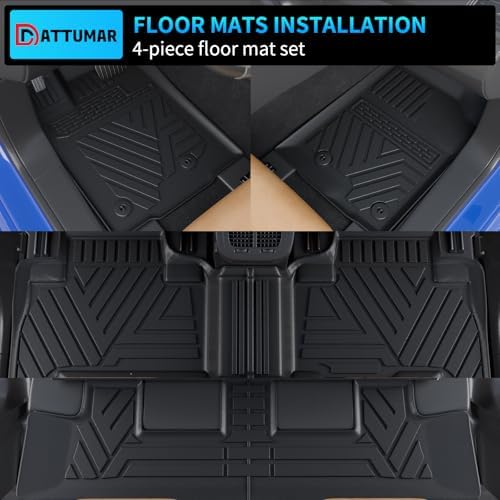 Floor Mats Set for 2013-2024 Toyota 4 Runner 7 Seat - Image 3