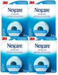 Nexcare Sensitive Skin Low Trauma Tape, 4 Count – Gentle Adhesive Medical Tape for Fragile or Delicate Skin, Hypoallergenic & Latex-Free, Ideal for Post-Surgery Care, Pediatric Use, Frequent Changes by Nexcare
