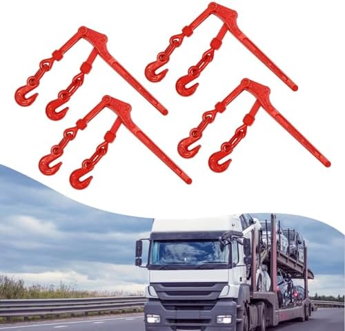 5/16" - 3/8" Lever Load Chain Binder, Heavy Duty Lever Style Snap Binders, 9200 Lbs Working Load Limit, Lever Chain Binders for Flatbed Truck Trailer - Image 2