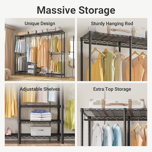 VIPEK V40 Heavy Duty Clothes Rack, Modular Closet System Clothing Rack - Image 2