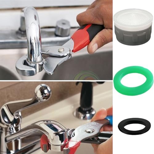Faucet Aerator, 1.5 GPM Restrictor Plug-in Faucet Aerator Bathroom or Kitchen Replacement (20 pieces in white) - Image 5