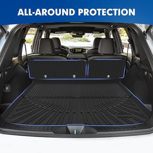 Mixsuper Cargo Liner for Honda Passport 2019-2025, All Weather Trunk Mat Backrest Mat TPE Back Seat Cover Protector for Passport Accessories - Image 4