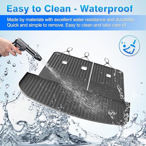 Cartist Trunk Mat Fits for 2026 Hyundai Palisade Gas Cargo Liner, TPE All Weather Cargo Mat for Palisade Accessories (with Backrest Mat) - Image 3