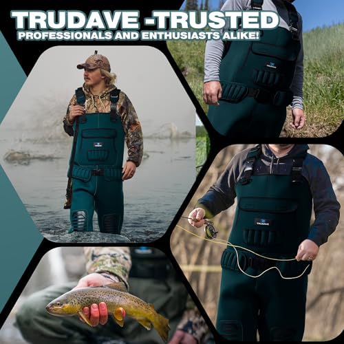 Trudave Chest Waders for Men & Women Waterproof, Fishing Neoprene Waders, Hunting Waders with Boots - Image 3