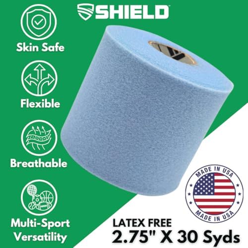 Shield Athletic Underwrap | Bulk Case of 48 Rolls of PreWrap, 2.75" X 30 SYards (Carolina Blue) - Image 2