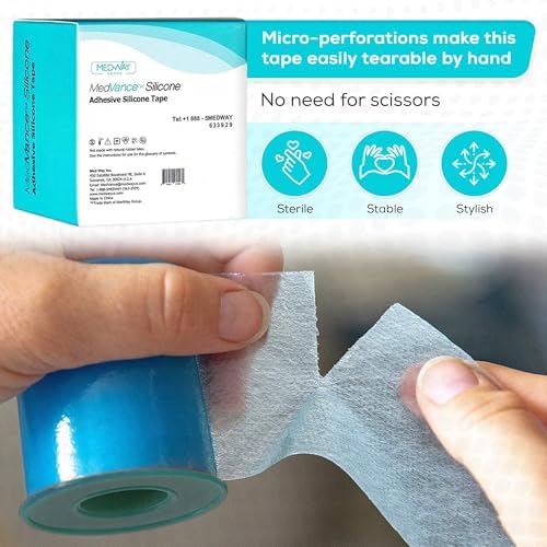 MedVance Silicone Adhesive Medical Tape, Scar Sheet,1" x5' (1 Pack) - Image 3