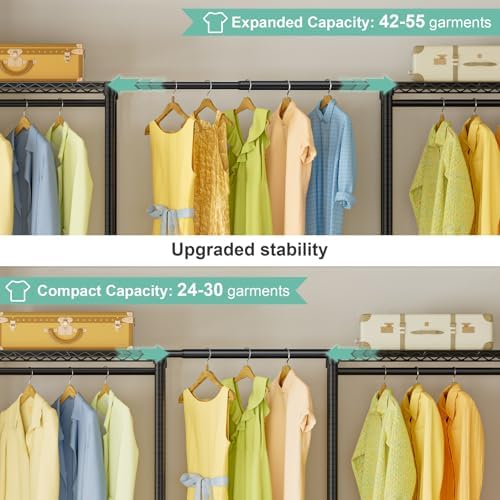 SEMHOR E06 Expandable Heavy Duty Clothes Rack for Reach-in Closet - Image 3